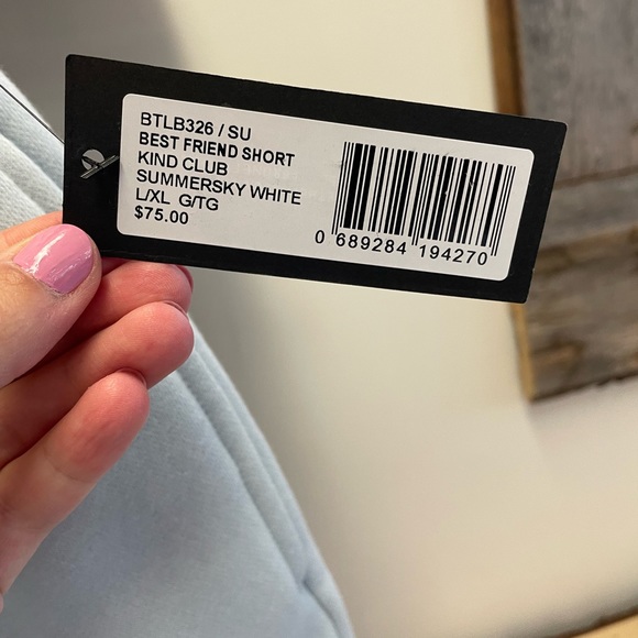 NWT - Brunette the Label “KIND CLUB” track shorts - Picture 6 of 6